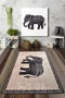 Conceptum Elefante Nero Djt Alfombra de Pasillo Multicolor 80 x 200 cm